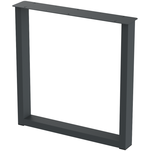 2 nogi do stołu i biurka grafit typ U 80x40mm