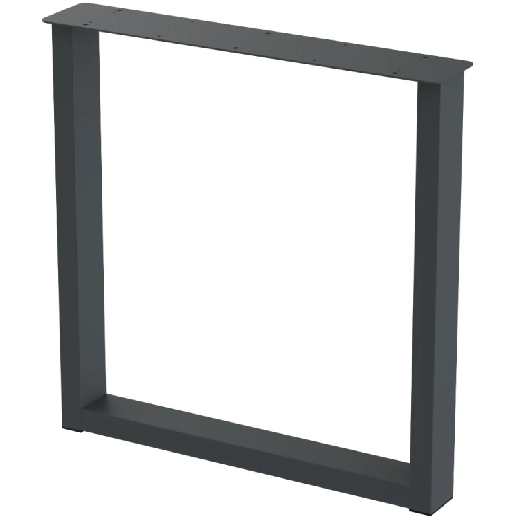 2 nogi do stołu i biurka grafit typ U 80x40mm