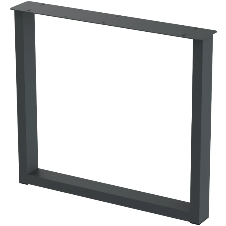 2 nogi do stołu i biurka grafit typ U 80x40mm