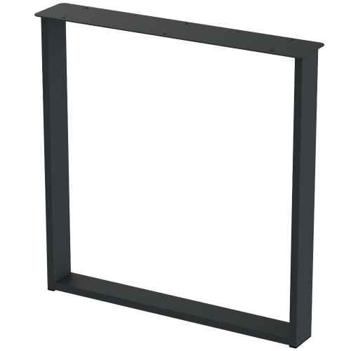2 nogi do stołu i biurka grafit typ U 80x20mm