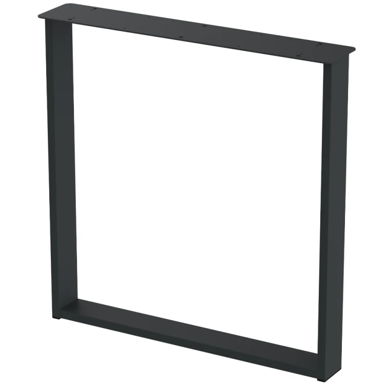 2 nogi do stołu i biurka grafit typ U 80x20mm