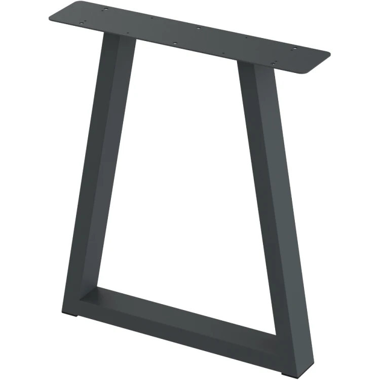 2 nogi do stołu i biurka grafit typ V 80x40mm