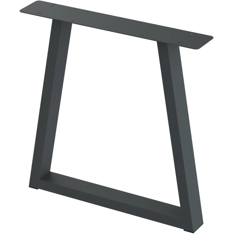 2 nogi do stołu i biurka grafit typ V 80x40mm