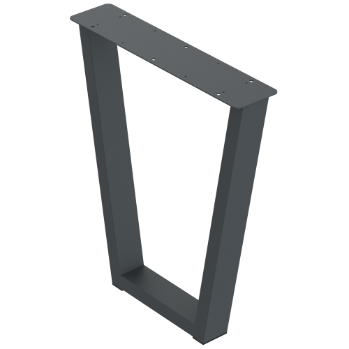 2 nogi do stołu i biurka grafit typ V 80x40mm