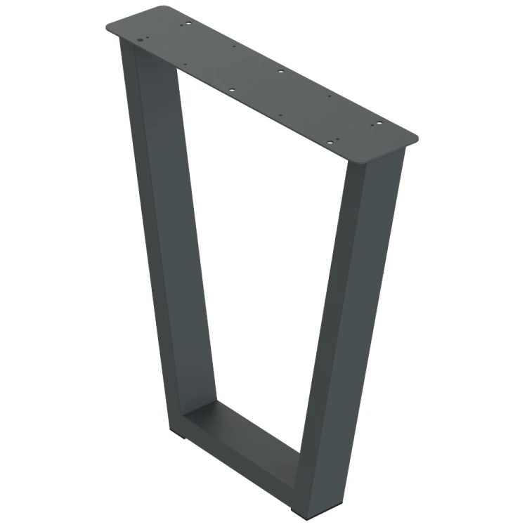 2 nogi do stołu i biurka grafit typ V 80x40mm