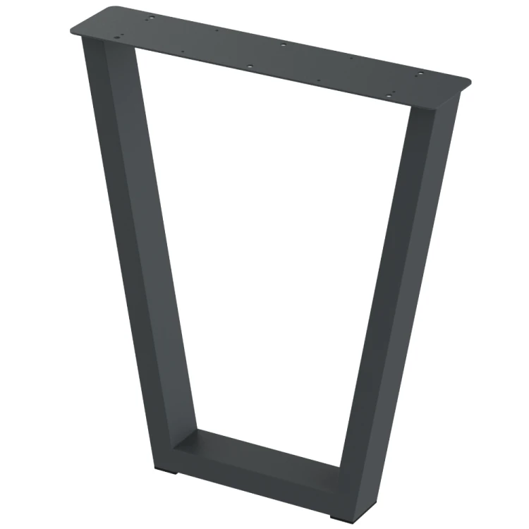 2 nogi do stołu i biurka grafit typ V 80x40mm