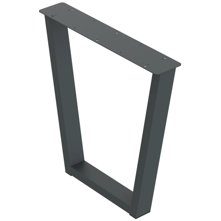 2 nogi do stołu i biurka grafit typ V 80x40mm