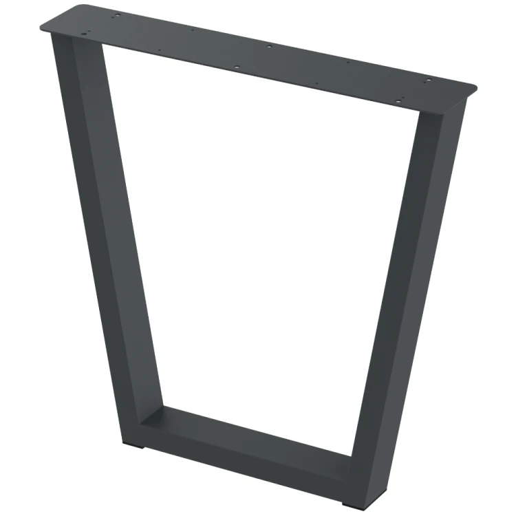 2 nogi do stołu i biurka grafit typ V 80x40mm