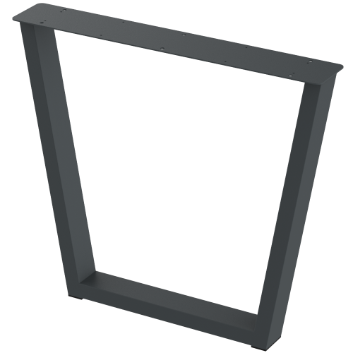 2 nogi do stołu i biurka grafit typ V 80x40mm