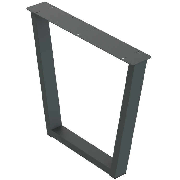 2 nogi do stołu i biurka grafit typ V 80x40mm